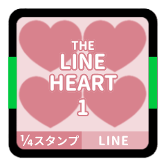 THE LINE HEART 1 [1-4][PINK][L]
