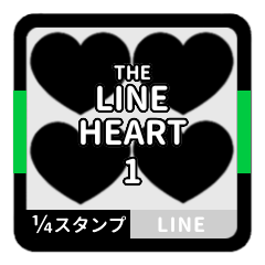 THE LINE HEART 1 [1-4][BLACK][L]