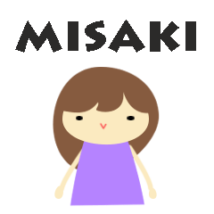 Misaki name sticker 1