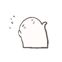 Moving Ghost Sticker