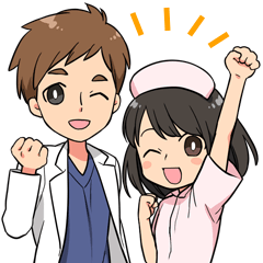 Doctor & Nurse Sticker