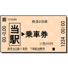 ตั๋วรถไฟญี่ปุ่น (ขนาดเล็ก 5)