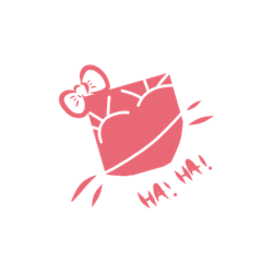 Pinky girl expression