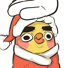 Stupid chick Merry Christmas