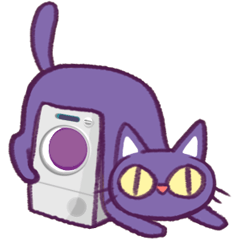 不愛洗澡黑貓貓