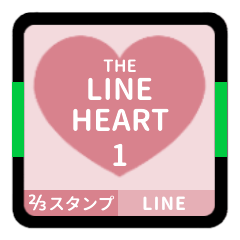 THE LINE HEART 1 [2-3][PINK][L]