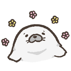 White bear and white seal