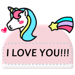 Colorful-unicorn (Message Stickers)