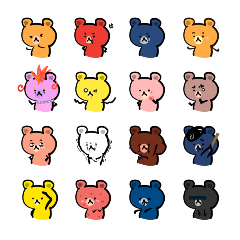 好多顏色的熊熊