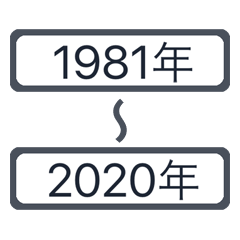 AD 1981 to 2020 Sticker