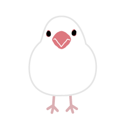 Sticker of a lovely Java sparrow
