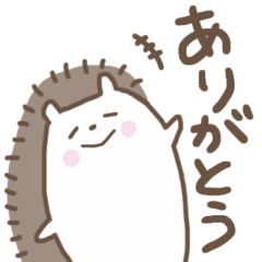 Hedgehog sticker happy