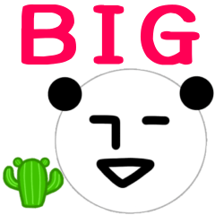 Expressionless Panda RK -BIG Sticker-