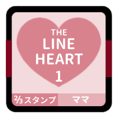 THE LINE HEART 1 [2-3][PINK][M]