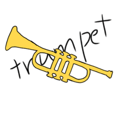 Sticker for Trumpet player