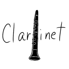 Sticker for Clarinet player