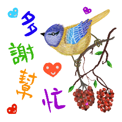 【浪漫花卉風】 淘氣小鳥的日常對話 3