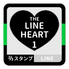 THE LINE HEART 1 [2-3][BLACK][L]