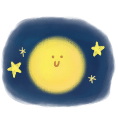 A Gentle Light Moon Line Stickers Line Store