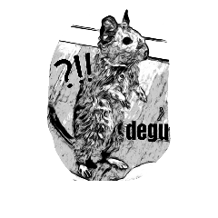 animal degu sticker 1