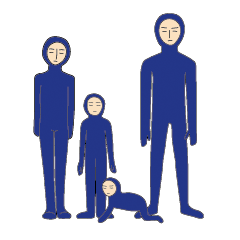Hiragana character family