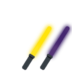 Live Cyalume - yellow x purple