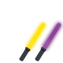 Live Cyalume - yellow x violet