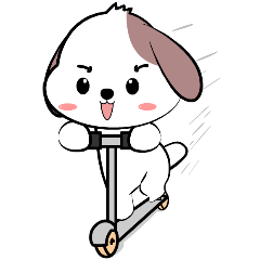 Cute puppy 3 : Big stickers (ENG)