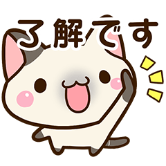 Gentle Siamese cat Sticker