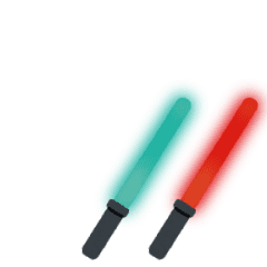 Live Cyalume - emerald green x red