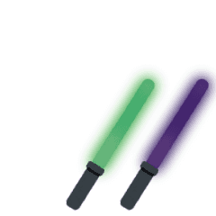Live Cyalume - green x purple