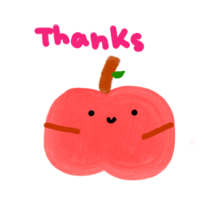 Happy apple by orangeraron