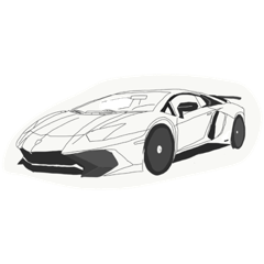 Handwriting style supercar
