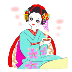 Colorful kimono beauty No.4