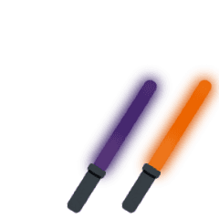Live Cyalume -  purple x orange