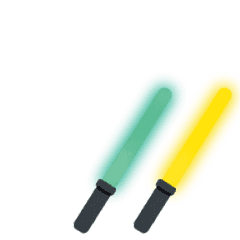 Live Cyalume - perl green x yellow