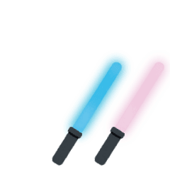 Live Cyalume - pastel blue x sakura pink