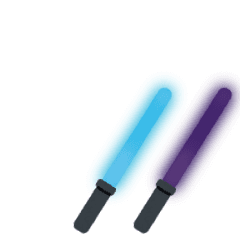 Live Cyalume - pastel blue x purple