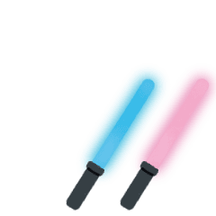 Live Cyalume - pastel blue x pink