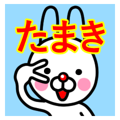 Tamaki premium name sticker.(W)
