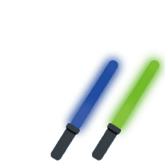 Live Cyalume - blue x light green