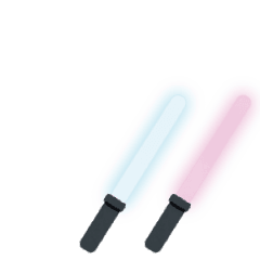 Live Cyalume - white x sakura pink
