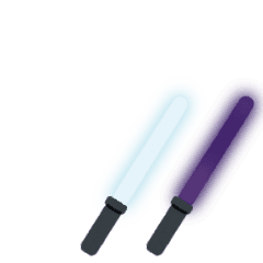 Live Cyalume - white x purple