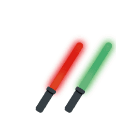 Cyalume - red x green