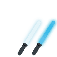 Live Cyalume - white x pastel blue