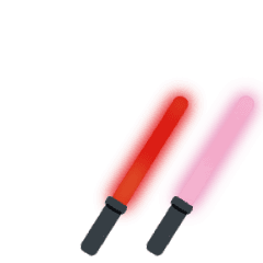 Live Cyalume - red x pink