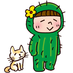 Cactus girl  Sticker