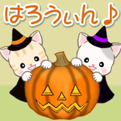 Cute baby cats at Halloween