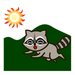 Funny little raccoon(Japanese)