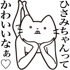 Hisami-chan [Send] Beard Cat Sticker